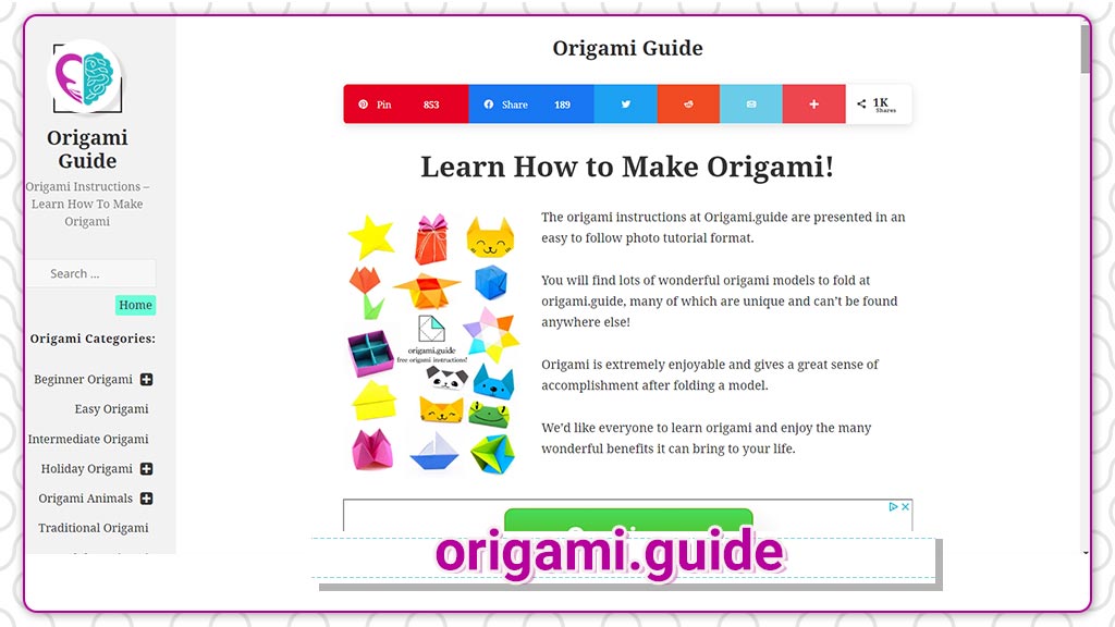 سایت origami.guide